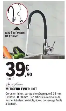 E.Leclerc MITIGEUR ÉVIER ILOT offre