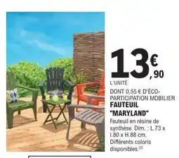 E.Leclerc FAUTEUIL 'MARYLAND' offre