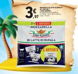 E.Leclerc MOZZARELLA DI LATTE DI BUFALA offre