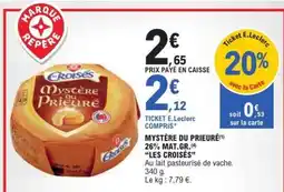 E.Leclerc MYSTÈRE DU PRIEURÉ offre