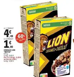 E.Leclerc Céréales Lion Nestlé offre