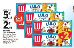 E.Leclerc BISCUITS 'LULU L'OURSON' offre