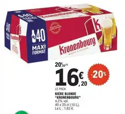 E.Leclerc Bière Blonde Kronenbourg offre