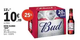 E.Leclerc Bière Blonde 'Bud' offre