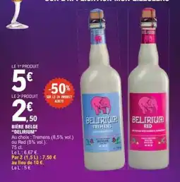 E.Leclerc BIÈRE BELGE “DELIRIUM” offre