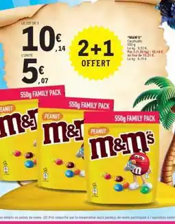 E.Leclerc M&M's Cacahuète 550g offre