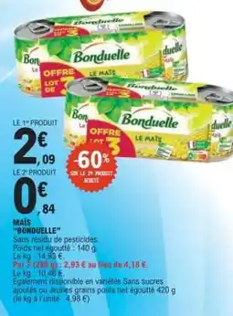 E.Leclerc Maïs 'Bonduelle' offre