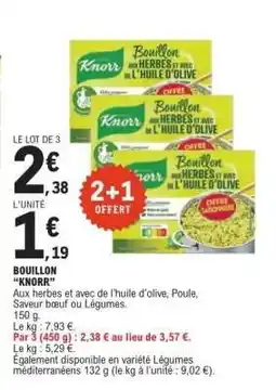 E.Leclerc Bouillon Knorr offre