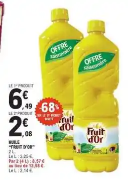 E.Leclerc Huile Fruit D'or offre