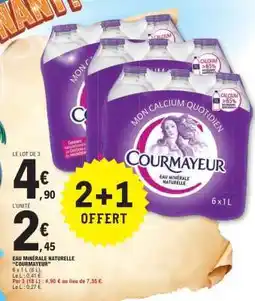 E.Leclerc Eau Minérale Naturelle Courmayeur offre