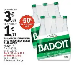 E.Leclerc Badoit Eau Minérale Naturelle offre