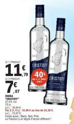 E.Leclerc Vodka Eristoff offre