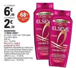E.Leclerc SHAMPOOING “L’ORÉAL PARIS” offre