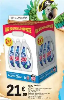 E.Leclerc LESSIVE LIQUIDE SKIP offre