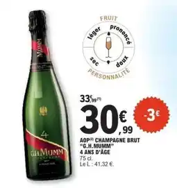 E.Leclerc AOP CHAMPAGNE BRUT G.H. MUMM offre