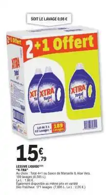 E.Leclerc LESSIVE LIQUIDE X-TRA offre