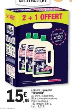 E.Leclerc Lessive Liquide Briochin offre