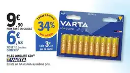 E.Leclerc Piles Longlife X20 offre