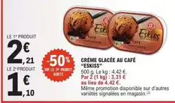 E.Leclerc CRÈME GLACÉE AU CAFÉ “ESKISS” offre