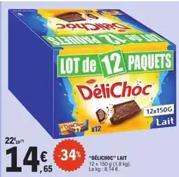 E.Leclerc DELICHOC LAIT offre