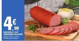 E.Leclerc SAUCISSON À L'AIL BOURGOGNE SALAISONS offre