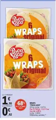 E.Leclerc WRAPS POCO LOCO offre