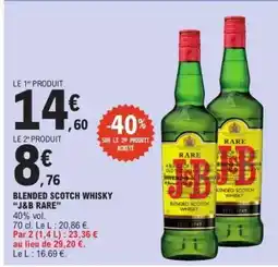 E.Leclerc BLENDED SCOTCH WHISKY J&B RARE offre