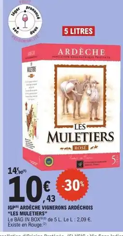 E.Leclerc LES MULETIERS ROSÉ offre