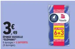 E.Leclerc ÉPONGE VAISSELLE “ÉLÉPHANT” offre