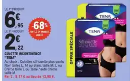 E.Leclerc CULOTTE INCONTINENCE 'TENA' offre