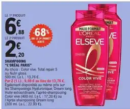 E.Leclerc SHAMPOOING “L’ORÉAL PARIS” offre