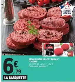 E.Leclerc Steaks Hachés Happy Family Charal offre