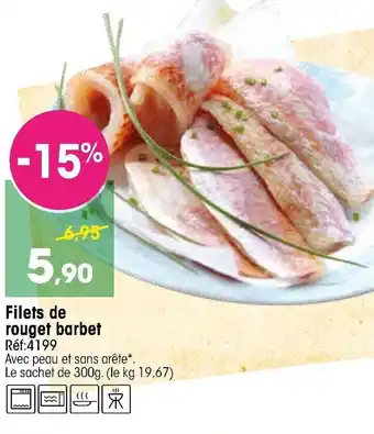 Croque Gel Filets de rouget barbet offre