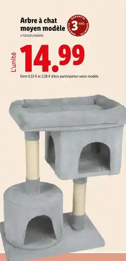 Lidl Arbre à chat moyen modèle offre