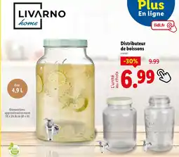 Lidl LIVARNO Distributeur de boissons offre