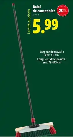 Lidl Balai de cantonnier offre