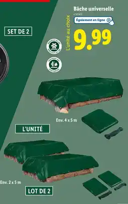 Lidl Bâche universelle offre