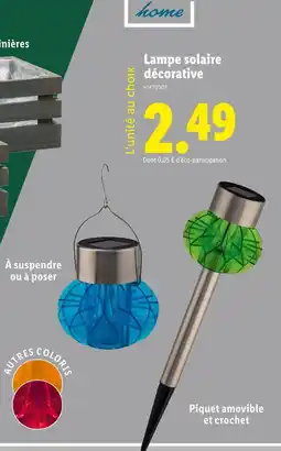 Lidl Lampe solaire décorative offre
