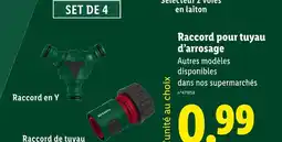Lidl Raccord pour tuyau d'arrosage offre