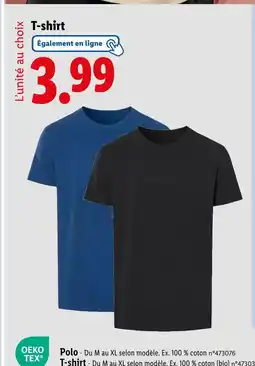 Lidl T-shirt offre