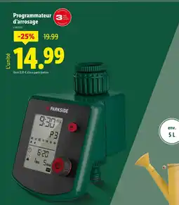 Lidl PARKSIDE Programmateur d’arrosage offre