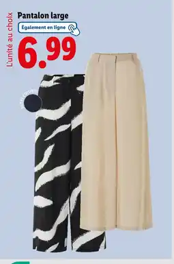 Lidl Pantalon large offre