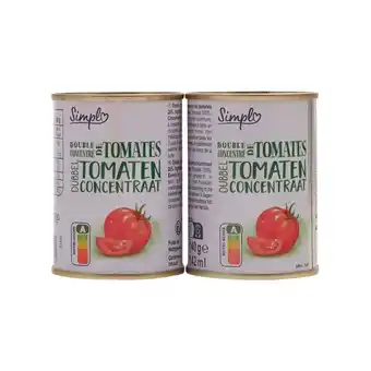 Carrefour SIMPL' Double concentré de tomates offre