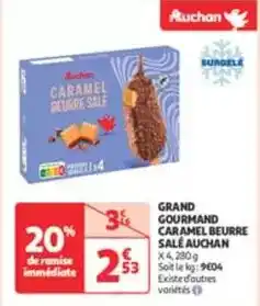 Auchan Supermarché Auchan - grand gourmand caramel beurre sal offre