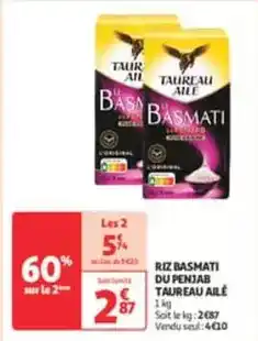 Auchan Supermarché Taureau ailé - riz basmati du penjab offre