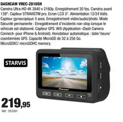 Autobacs Dashcam vrec-z810sh offre