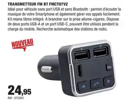Autobacs Transmetteur fm bt fmct07v2 offre