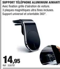 Autobacs Support téléphone aluminium aimanté offre