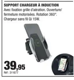 Autobacs Support chargeur à induction offre