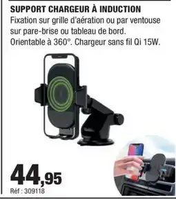Autobacs SUPPORT CHARGEUR À INDUCTION offre
